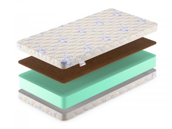 Детский матрас Denwir BABY SPRINGLESS ECO FOAM HARD 15 (БЭЙБИ&nbsp;СПРИНГЛЕСС&nbsp;ЭКО&nbsp;ФОАМ&nbsp;ХАРД&nbsp;15)